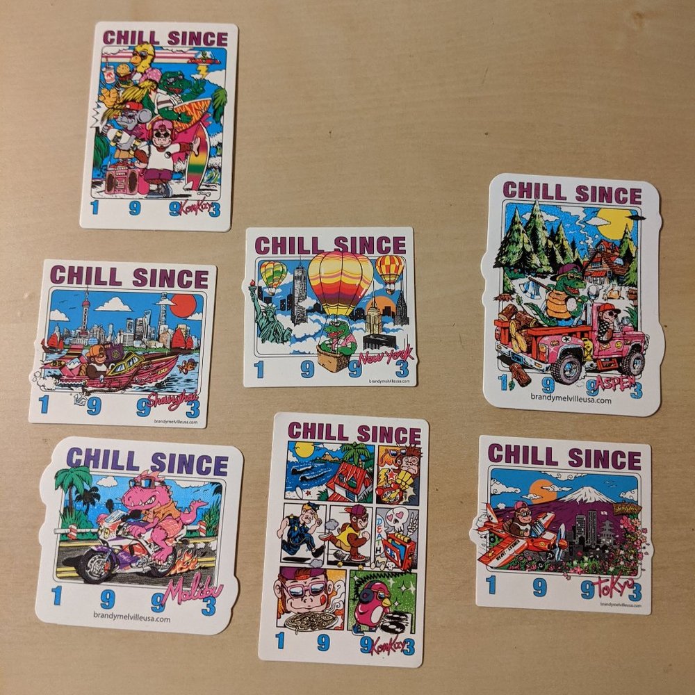 Brandy Melville Chill Since Stickers